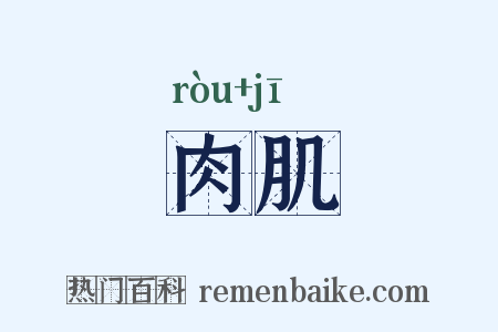 肉肌是什么意思的图片